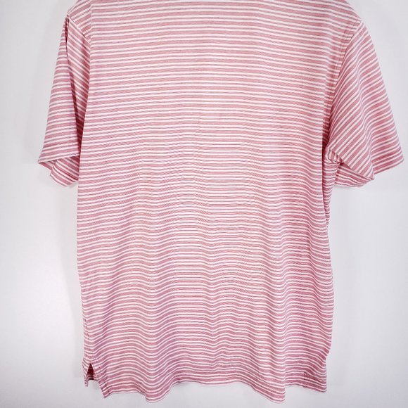 Peter Millar Polo Shirt Men's Medium Multicolor Stripes Linville Golf Club Logo - Picture 8 of 9